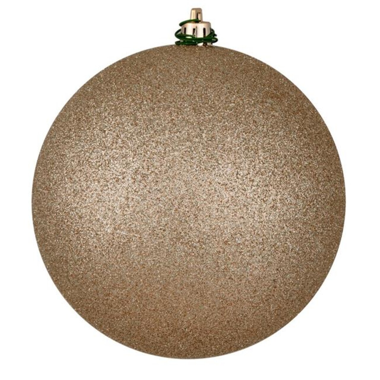 3 in. Oat Glitter Ball Drilled - Bag of 12